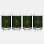 Black neon vert toile d'araignée Halloween motif (Dos)