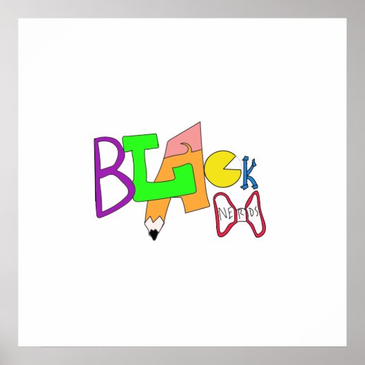 Black Nerds Original Logo Poster (Voorkant)