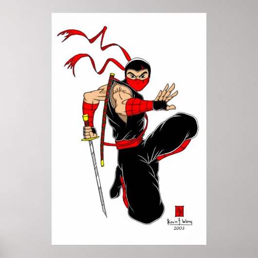 Black Ninja Poster (Voorkant)