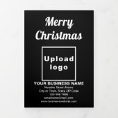 Black | Noël | Carte triple entreprise (Page de couverture)