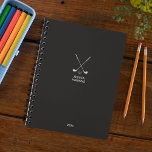 Black Noir Golf Club Personnel 2024 Hebdomadaire<br><div class="desc">Papier personnel 2024 propre et simple,  avec un graphique simple croisé de club de golf sur des zones de texte de typographie minimaliste avec année et nom personnalisable. Planificateur annuel (12 mois) avec des aperçus mensuels ouverts et des feuilles de planification hebdomadaires. Contact pour assistance à la personnalisation.</div>