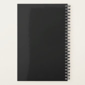 Black Noir Personal Weekly Planner (Achterkant)