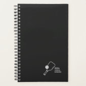 Black Noir Pickleball Personal Weekly Planner (Voorkant)