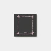 Black Notes with Pink Ribbon Frame (Voorkant)