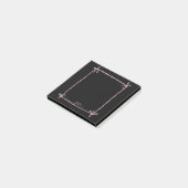Black Notes with Pink Ribbon Frame (Schuin)