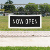 Black Now Open Banner (Insitu)