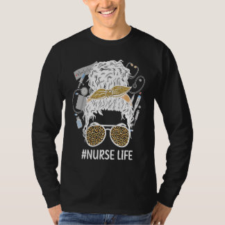 Black Nurse Life African American Nursing Melanin T-shirt