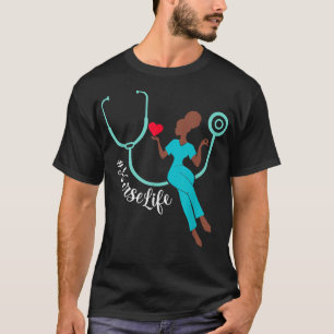 Black Nurse Life Gifts Black History Maand 2 T-shirt