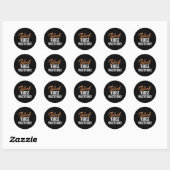 Black Nurse Practitioner Ronde Sticker (Vel)