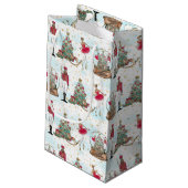 Black Nutcracker Ballet Gift Bag Klein Cadeauzakje (Achterkant Gekanteld)