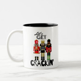 Black Nutcracker "Crackin" Gift Tweekleurige Koffiemok