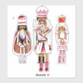 Black Nutcracker Custom-Cut Vinyl Sticker (Vel)