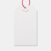 Black Nutcracker Soldaat Kerstmis Cadeaulabel (Achterkant)