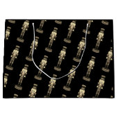 Black Nutcracker Soldaat Kerstmis | Groot Cadeauzakje (Voorkant)