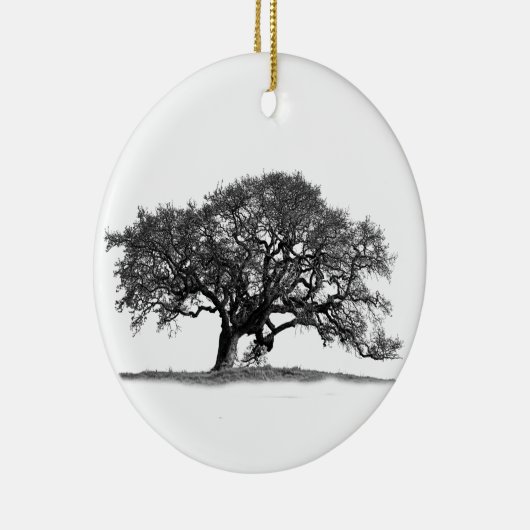 BLACK OAK TREE KERAMISCH ORNAMENT (Rechts)