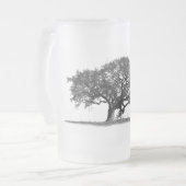 BLACK OAK TREE MATGLAS BIERPUL (Voorkant links)