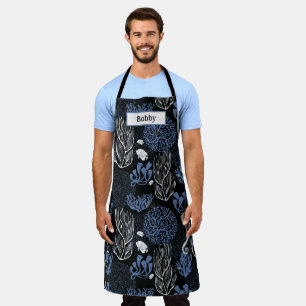 Black Ocean Seahorse All-over Print Schort