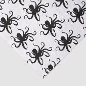 Black Octopus Silhouette Tissuepapier (Detail)
