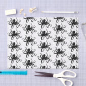 Black Octopus Silhouette Tissuepapier (Craft)