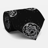 BLACK OCTOPUS STROPDAS (Opgerold)