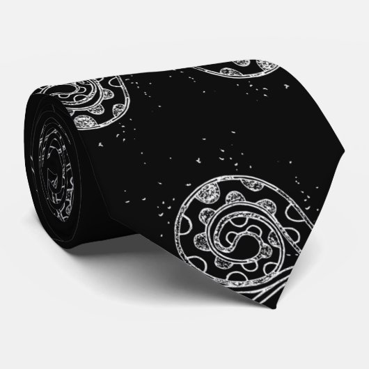 BLACK OCTOPUS STROPDAS (Opgerold)