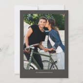 Black Olive · Bloeiende wijnstok foto bruiloft Kaart (Achterkant)