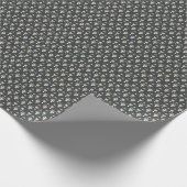 Black Olive Elegant Ditsy Floral Cadeaupapier (Hoek)