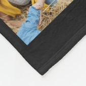 Black oma Ma Fotocollage moederdag Flee Fleece Deken (Hoek)