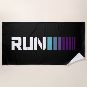 Black Ombré run Active Sports Strandlaken