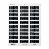 Black on Black Keep Calm en Jouw tekst Union Jack Etiket (Full Sheet)