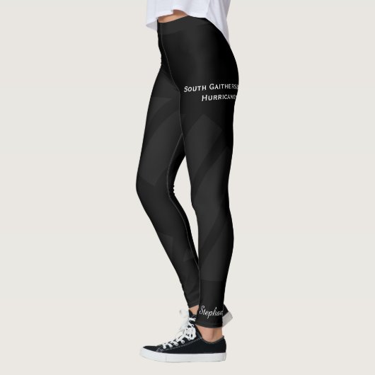 Black on Black Team/Club Leggings avec faux shorts (Gauche)