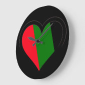 BLACK OP BLACK LOVE CLOCK GROTE KLOK (Hoek)
