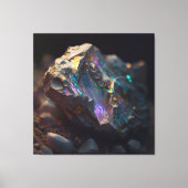 Black Opal Ore Macro Canvas Afdruk (Voorkant)