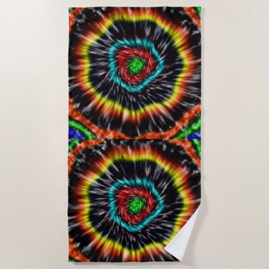 Black Opal Tie Dye Strandlaken (Voorkant)