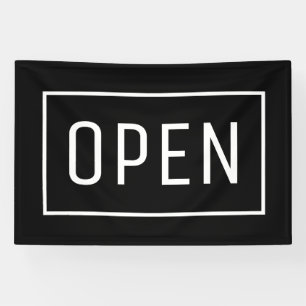 BLACK OPEN SIGN SPANDOEK