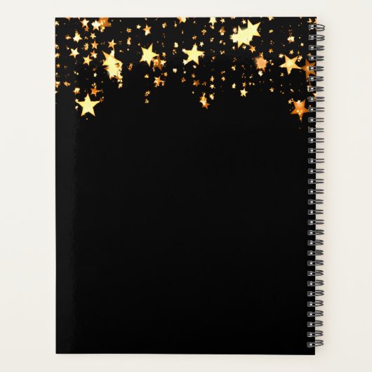 Black or couronne étoiles nom année affaires 2026 (Dos)