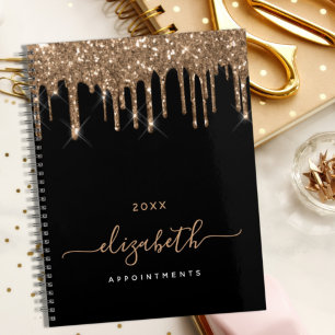 Black or gouttes nom monogramme 2026