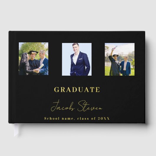 Black or nom script photo Graduation (Recto)