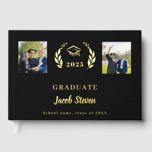 Black or nom script photo Graduation (Recto)