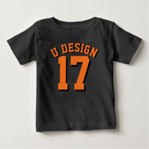 Black & Orange Toddler   Jersey Design-sport