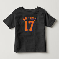 Black & Orange Toddler | Jersey Design-sport