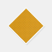 Black Oranje Polka Dot Pattern Halloween Napkins Servet (Hoek)