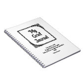Black Ornate Corners Border Grief Journal (Côté Droit)