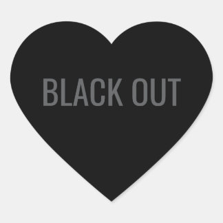 Black Out - Typografie Sticker