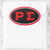 Black Oval Sticker (Tas)