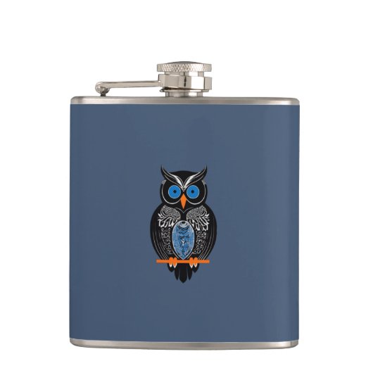 Black Owl Heupfles (Voorkant)