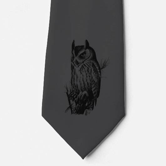 Black Owl | STROPDAS | Kool en zwart
