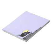 Black Owl Tree Moon Stars Notitieblok (Gedraaid)