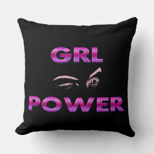 Black Paars Girl Power Sierkussen