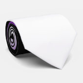 Black Paars White Ombre Stropdas (Opgerold)